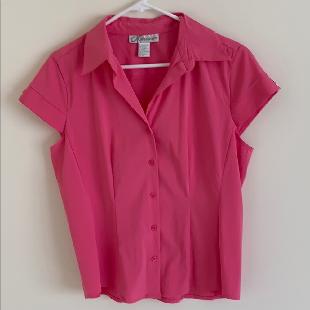 Pink Button Up Blouse